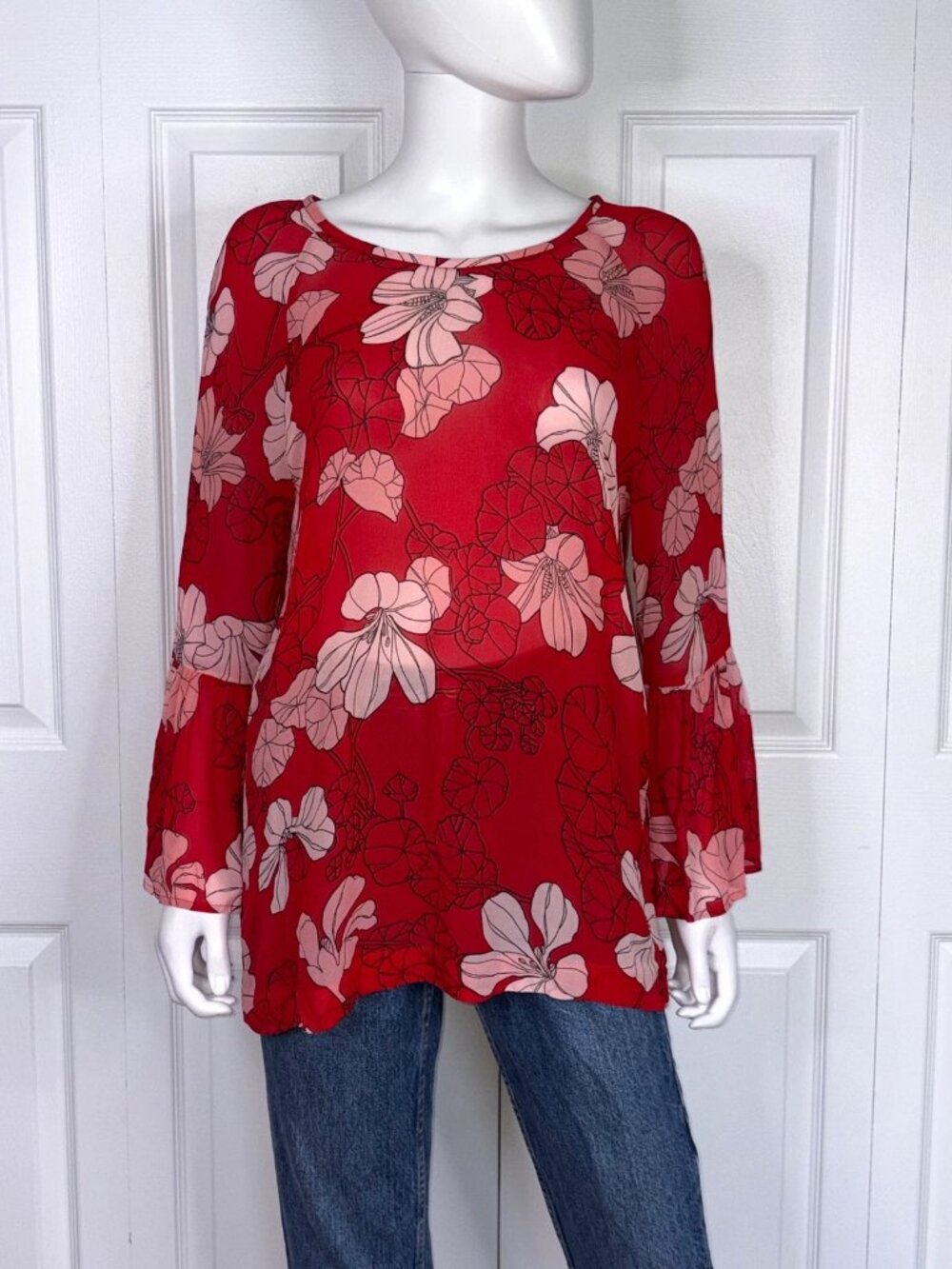 INWEAR women's Floral blouse size 14